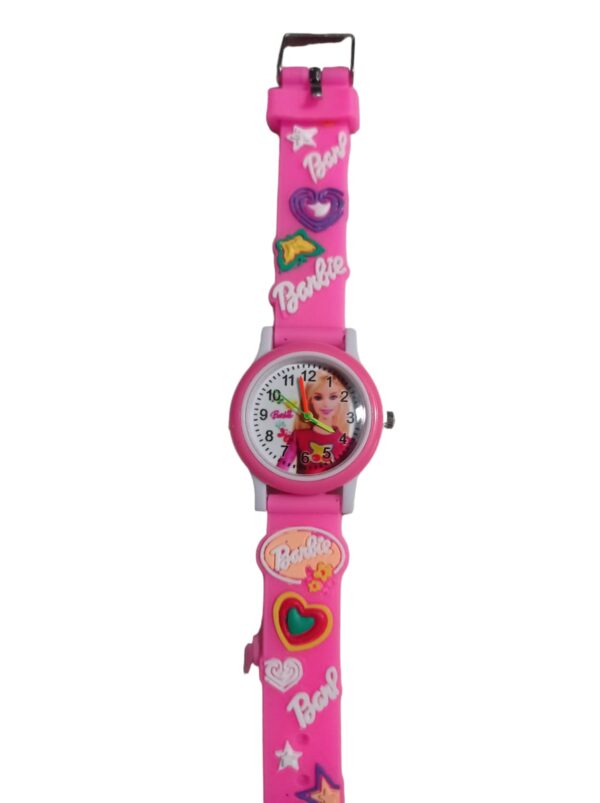 Boné Barbie Relogio Infantil Rosa Lindo - Imagem 3