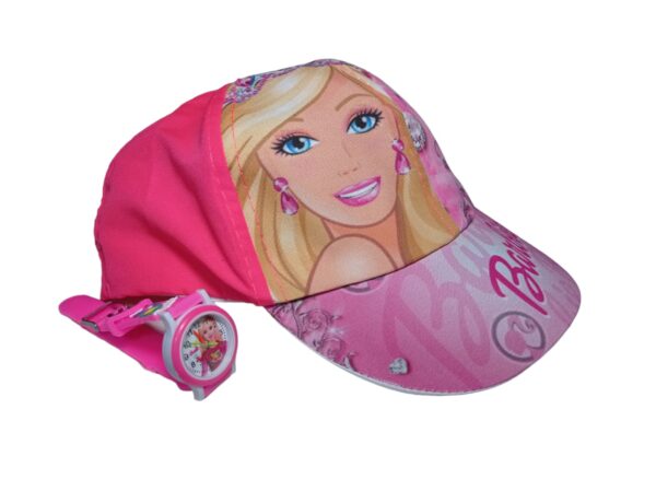 Boné Barbie Relogio Infantil Rosa Lindo - Imagem 4